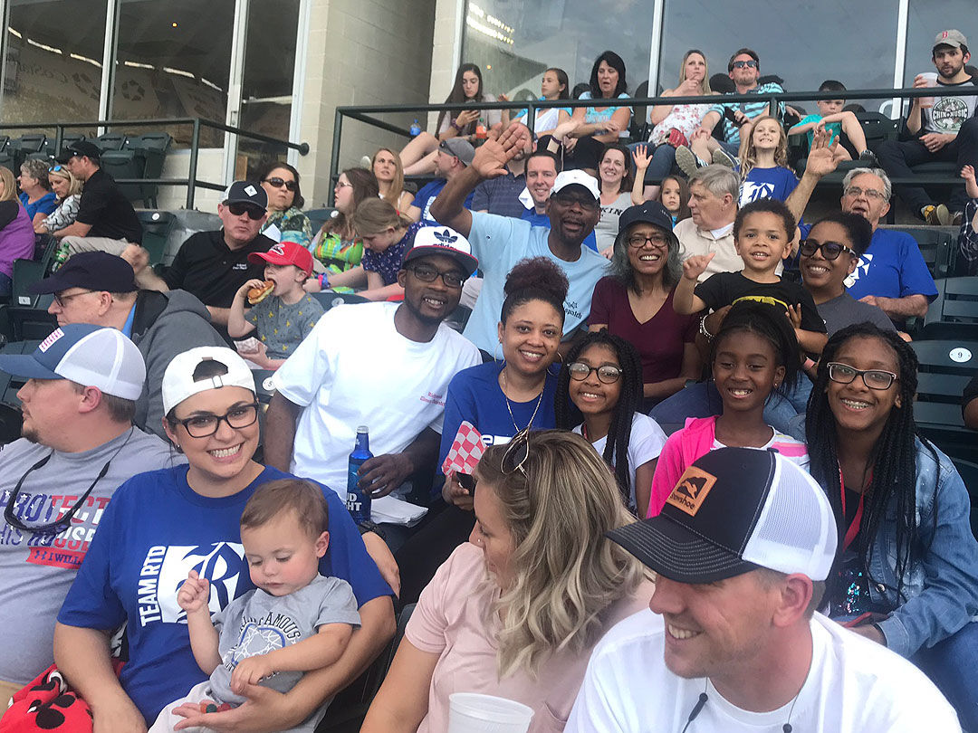 RTDers and their families enjoying the game